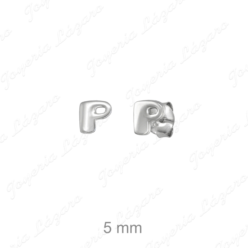 PEND. PRES.. PLATA LETRA LISA P 5MM
