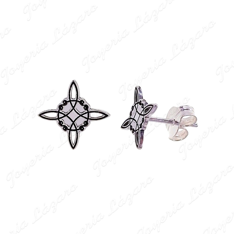 PEND. PRES. PLATA NUDO DE BRUJA 6MM