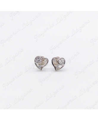 PLATA PENDIENTES CORAZON CIRCO PRES