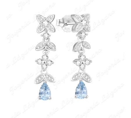 PEND. LARGOS PLATA 3 FLORES+LAGRIMA CIRCO AGUA C. PRES.