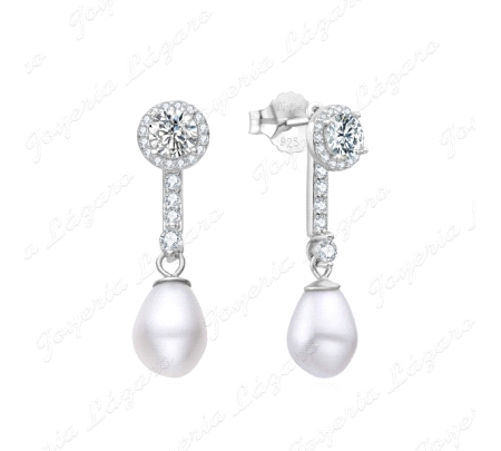 PEND. LARGOS PLATA BANDA MICROCIRCO+PERLA OVAL C. PRES.