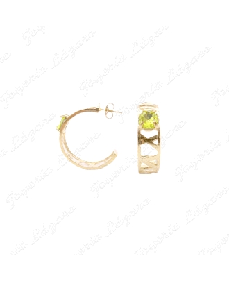 PEND. AROS ABIERTOS PLATA CHAPADA ORO CIRCO VERDE C. PRESION