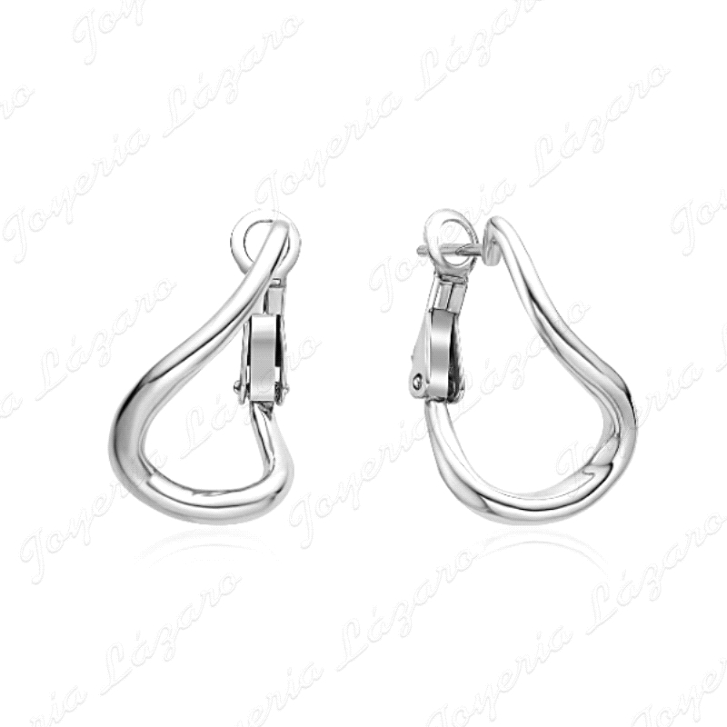 PEND. AROS PLATA RETORCIDOS LISOS BRILLO