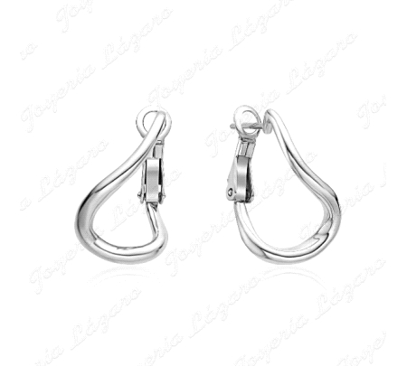 PEND. AROS PLATA RETORCIDOS LISOS BRILLO