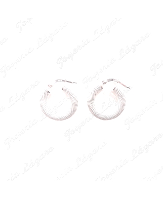 PEND. AROS PLATA MALLA PEQUEÑO 4MM, 10MM INT