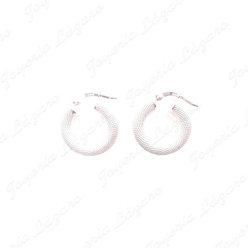PEND. AROS PLATA MALLA PEQUEÑO 4MM, 10MM INT