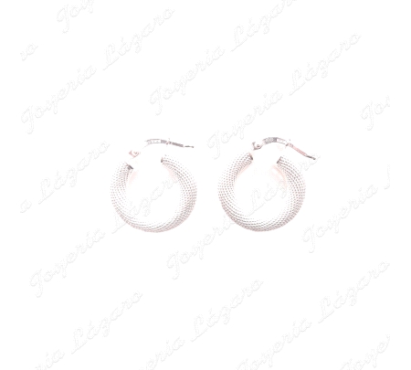 PEND. AROS PLATA MALLA PEQUEÑO 4MM, 10MM INT