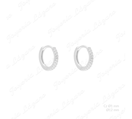 PEND. AROS PLATA CIRCONITA | O12MM