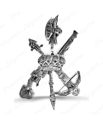 PIN, INSIGNIA, EMBLEMA PLATA LA LARGION 14X21