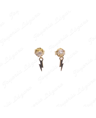 PEND. PLATA  CHAPADA ORO CIRCO 4 GARRAS RAYO COLGANDO C. PRES.