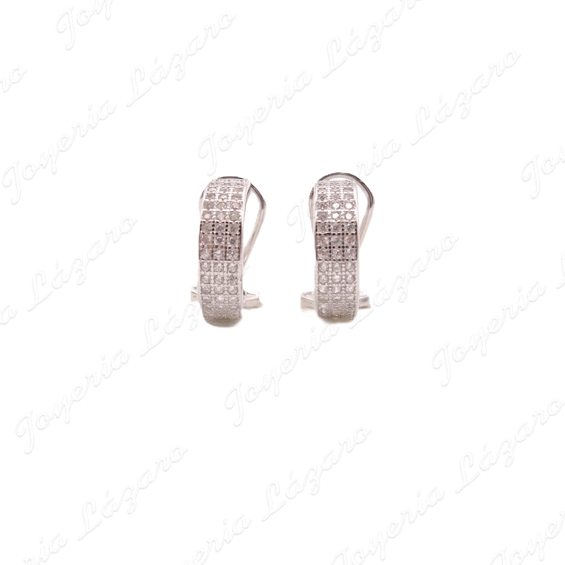 PEND. PLATA CIERRE OMEGA SEMI ARO CIRCONITAS