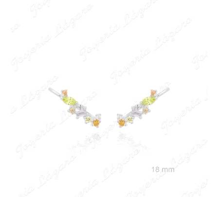 PEND. PLATA TREPADOR CIRCOS COLORES