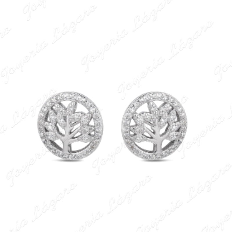 PEND. PLATA RODIADA ARBOL VIDA 1MM CIRCONITAS