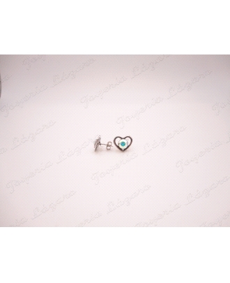 PLATA PEND. SWAROVSKI  CORAZON+CERCO