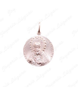 MEDALLA PLATA VIRGEN MACARENA 23MM