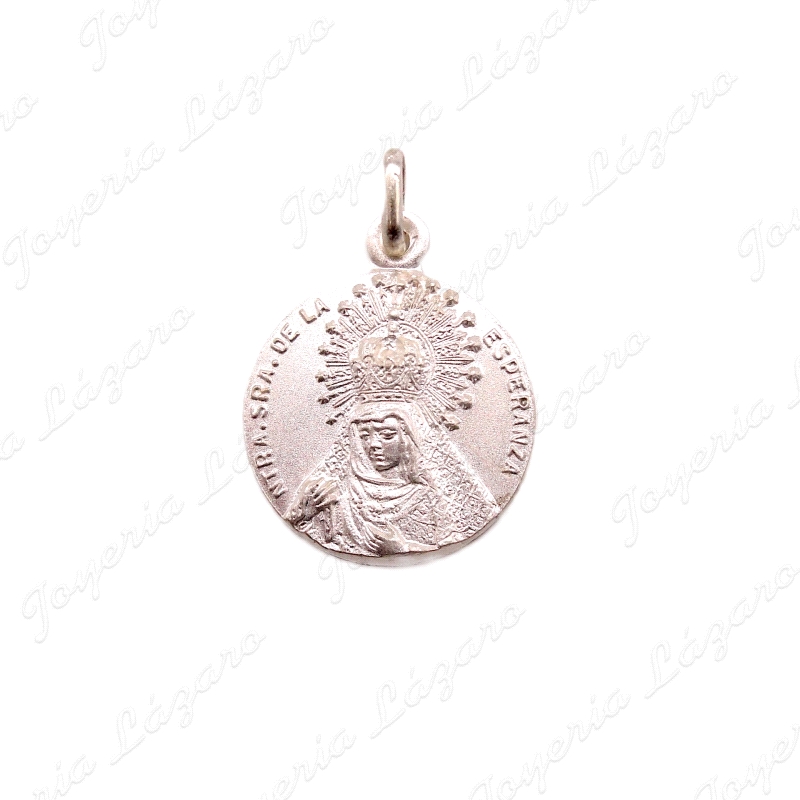 MEDALLA PLATA VIRGEN DE LA ESPERANZA DE BERJA 20MM