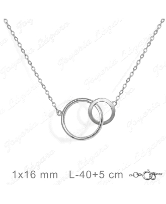 GARGANTILLA PLATA 2 CIRCULOS
