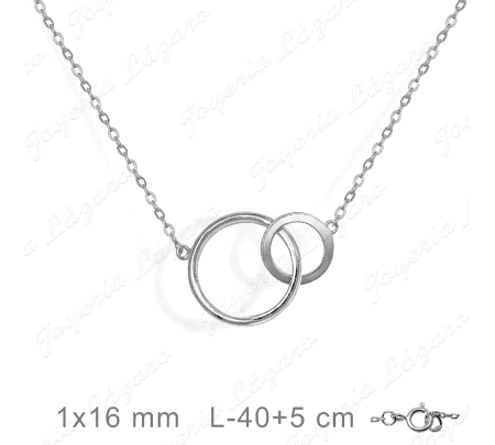 GARGANTILLA PLATA 2 CIRCULOS