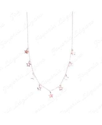 GARGANTILLA PLATA ESTRELLAS LISA/CALADAS