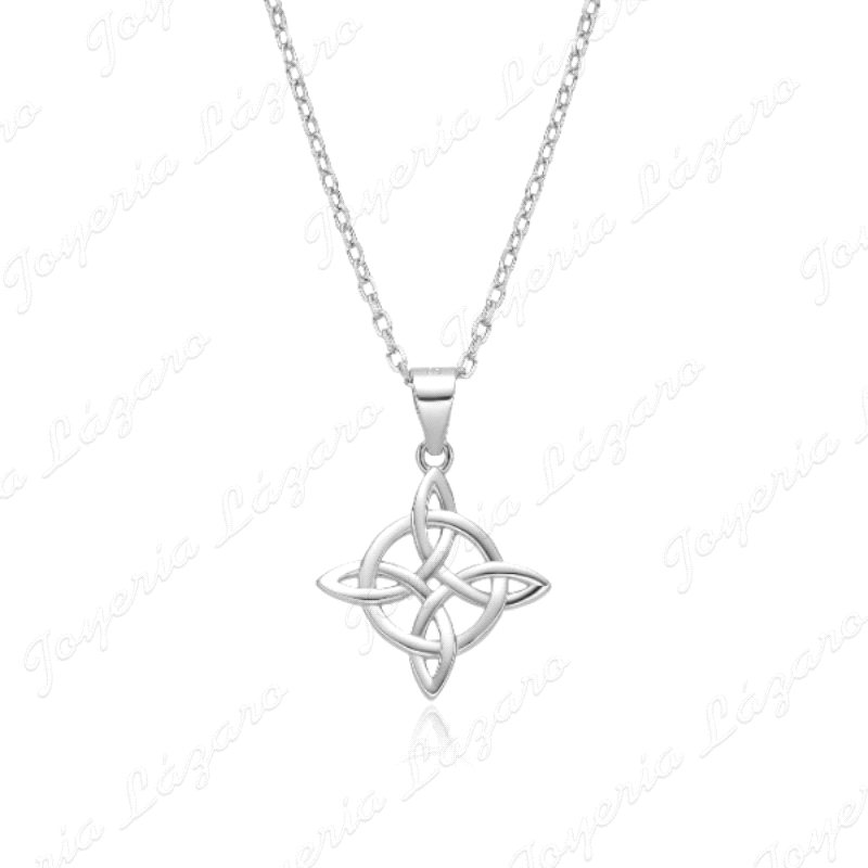 GARGANTILLA PLATA NUDO DE BRUJA LISO
