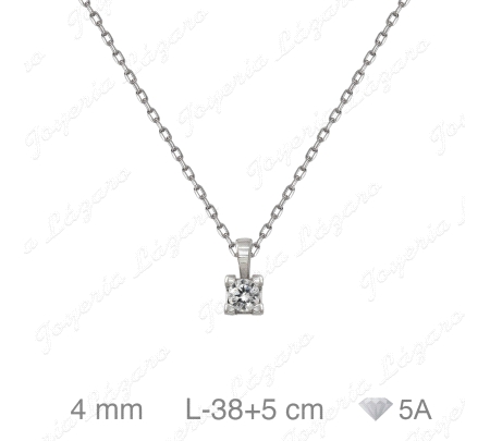 GARGANTILLA PLATA CIRCO 4MM 4 GARRAS