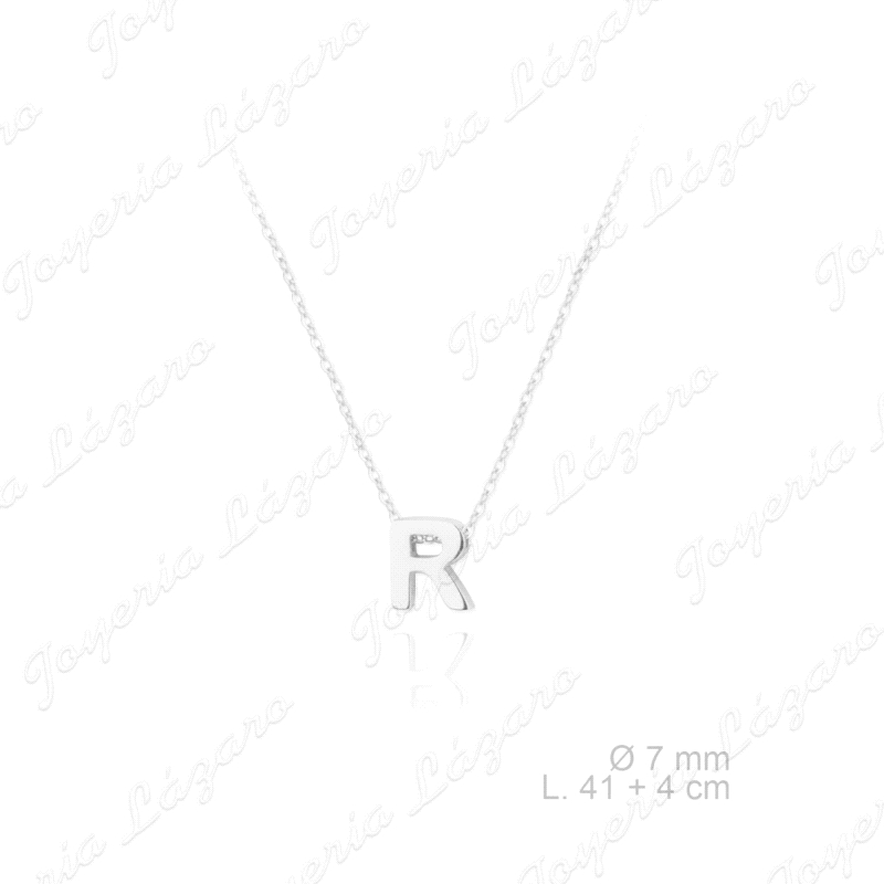 GARGANTILLA PLATA INICIAL R