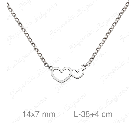 GARGANTILLA PLATA CORAZONES