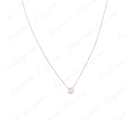 PLATA GARGANTILLA CHATON 6MM