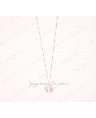 PLATA GARGANTILLA CORAZON MUNDO