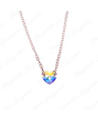 PLATA GARG. SWAROVSKI CORAZON  TRANS 16M