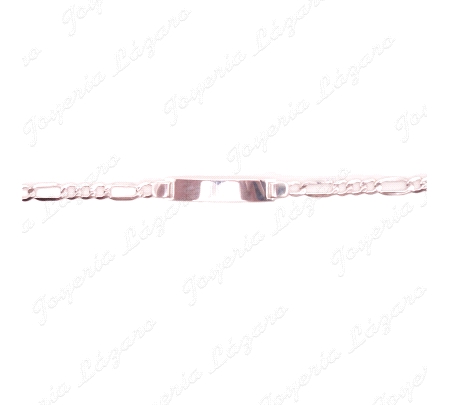 ESCLAVA PLATA3X1,PLACA 8X38MM