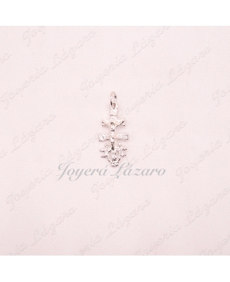 PLATA CRUZ DE CARAVACA+CRISTO RELI. GRAN