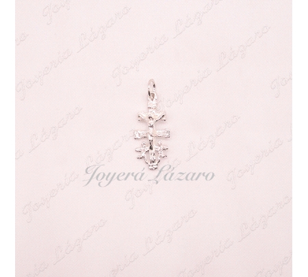 PLATA CRUZ DE CARAVACA+CRISTO RELI. GRAN