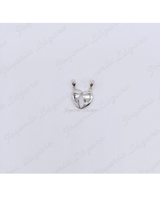 PLATA COLGANTE CORAZON PARTIDO