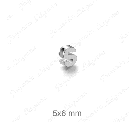 COLGANTE PLATA LETRA S