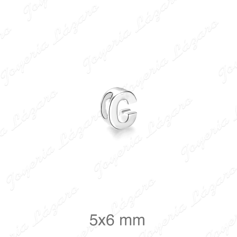 COLGANTE PLATA LETRA C