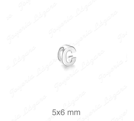 COLGANTE PLATA LETRA C