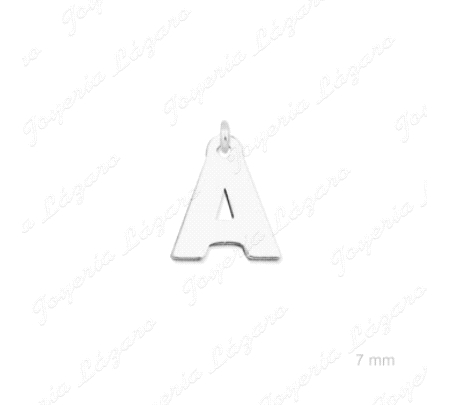 COLGANTE PLATA CHARMS  LETRA A