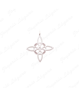 COLGANTE PLATA NUDO DE BRUJA MEDIANO