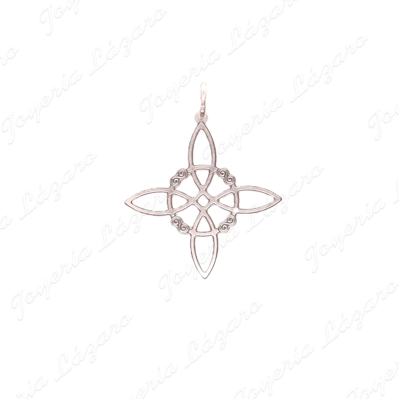 COLGANTE PLATA NUDO DE BRUJA GRANDE