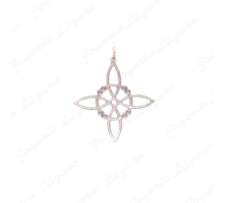 COLGANTE PLATA NUDO DE BRUJA GRANDE