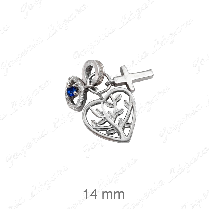 COLGANTE PLATA ARBOL VIDA CRUZ OJO TURCO ZTAS