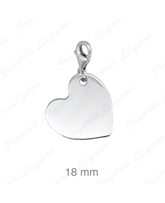 COLGANTE PLATA CORAZON CHARM