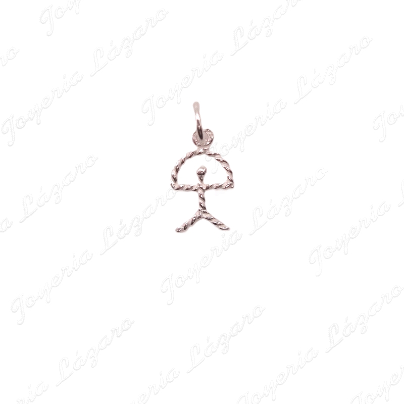 COLGANTE PLATA INDALO TRENZADO PQÑ.