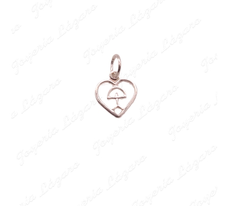 COLGANTE PLATA INDALO CORAZON PQÑ.