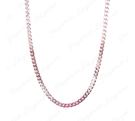 CADENA 60 CM. PLATA 3X1 6MM MACIZA