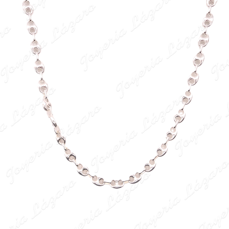 CADENA 70CM. PLATA CALABROTE 10X8MM