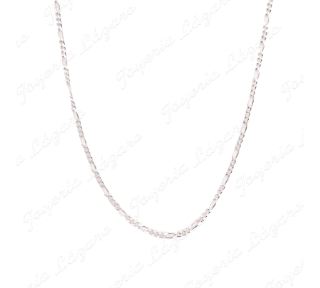 CADENA 60 CM. PLATA 3X1