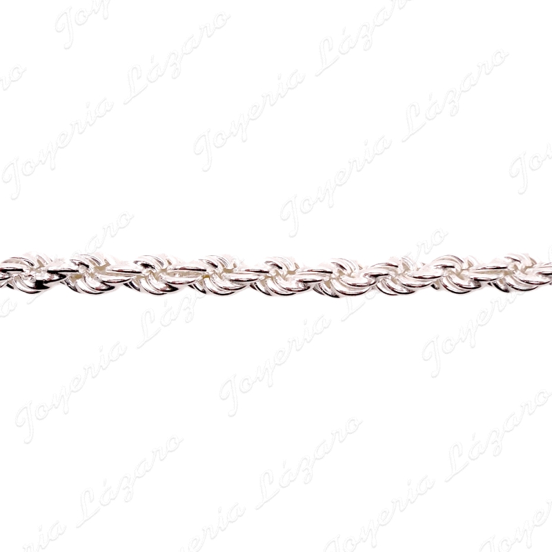 CADENA 50 CM. PLATA CORDON SALOMONICO 4MM