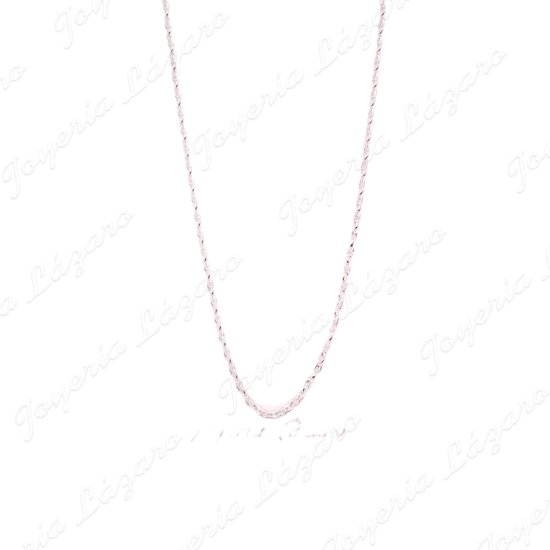 CADENA 50 CM. PLATA CALABROTE MIXTO 3MM